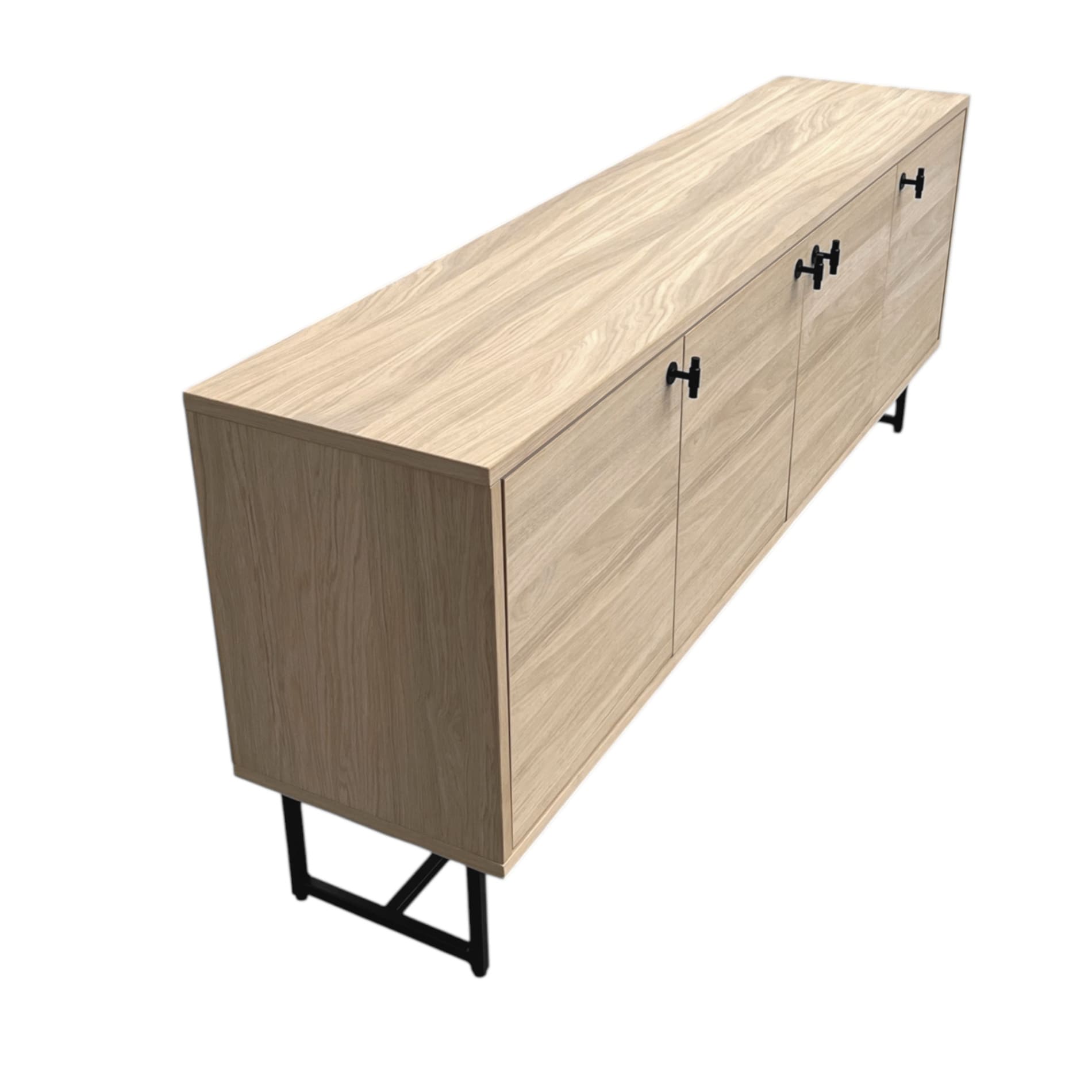 Buffet Chêne Embla 4 portes-2-m Buffet Chene Embla 4 portes 2 m
