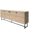 Buffet Chêne Embla 4 portes-8-m (1) Buffet Chêne Embla 4 Portes - 200 cm – La Grandeur du Design Danois pour Votre Intérieur