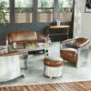 Fauteuil-Club-DC3-Cuir-marron-majdeltier-aviateur-aluminium-poli-1 Fauteuil Club DC3 Cuir marron style aviateur