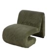 Fauteuil en velours cotele vert 1 design majdeltier 1
