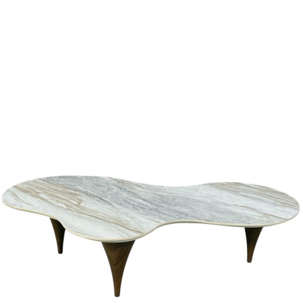 Table Basse Céramique Organique Marbre