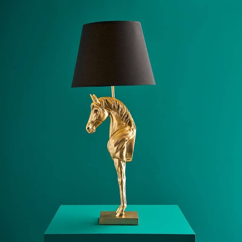 Lampe Cheval Wendy Or - WERNS Lampe Cheval Wendy Or - WERNS- cheval doré