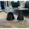 Set De 2 Tables Basses rondes Céramique marbre gris-majdeltier Set De 2 Tables Basses rondes Ceramique marbre gris majdeltier