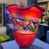 Vase Il Bello en verre rouge - pièce sculpturale faite main Vase Il Bello en verre rouge - pièce sculpturale faite main