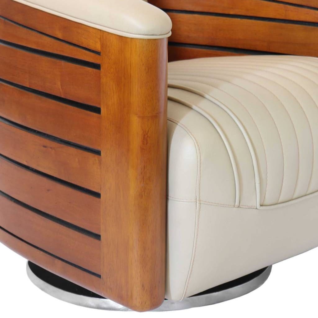 fauteuil-club-nautilus-cuir-beige-bord-de-mer-pivotant-design-original-majdeltier-3 Fauteuil Club pivotant Nautilus cuir beige