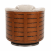 fauteuil-club-nautilus-cuir-beige-bord-de-mer-pivotant-design-original-majdeltier-4 (1) Fauteuil Club pivotant Nautilus cuir beige ivoire, bois noyer