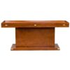 Table Basse Bar Glasgow Rectangulaire en Bois et Laiton
