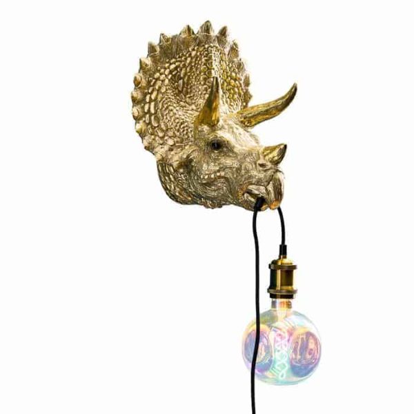 Applique Murale Dinosaure Triceratops Cera - WERNS®