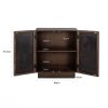 Buffet Bryant 2 portes original bois massif manguier miroir majdeltier 3