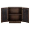 Buffet Bryant 2 portes original bois massif manguier miroir majdeltier 4