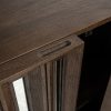 Buffet Bryant 2 portes original bois massif manguier miroir majdeltier 6