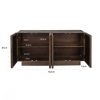 Buffet Bryant 4 Portes en Bois Massif et Miroir original bois massif manguier miroir majdeltier 4