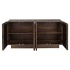 Buffet Bryant 4 Portes en Bois Massif et Miroir original bois massif manguier miroir majdeltier 5