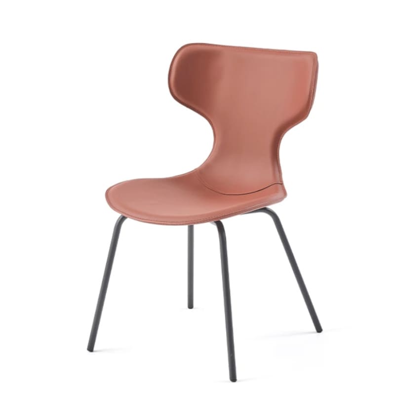 Chaise-Design-Fia-En-Cuir-terracotta-majdeltier-01 Chaise Design Fia En Cuir terracotta majdeltier 01