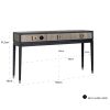 Console Bloomville 3 Tiroirs 165 cm-console-elegante-chene-noir-poignées-dorées-majdeltier-5 (1) Console Bloomville 3 Tiroirs 165 cm console elegante chene noir poignees dorees majdeltier 5 1