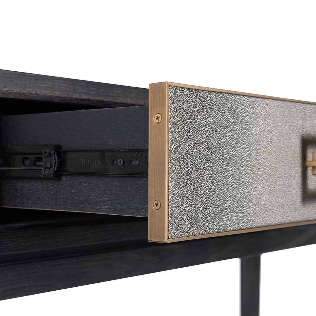 Console Bloomville 3 Tiroirs 165 cm-console-elegante-chene-noir-poignées-dorées-majdeltier-8 Console Bloomville 3 Tiroirs 165 cm console elegante chene noir poignees dorees majdeltier 8