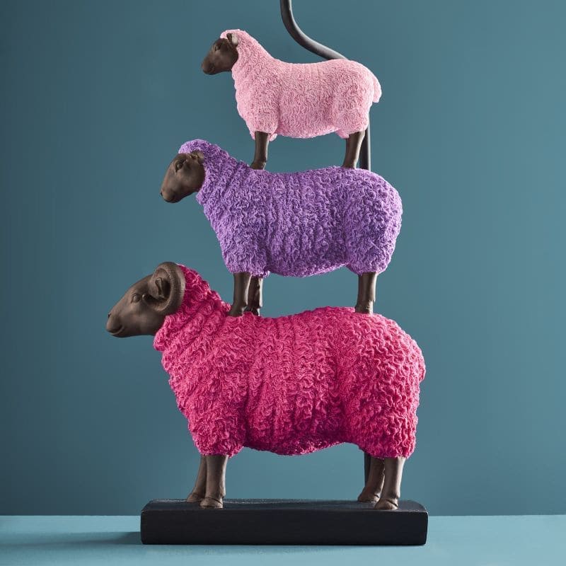 Lampe de table Colorful Sheep avec moutons superposés - Werns-2 Lampe de table Colorful Sheep avec moutons superposés - Werns