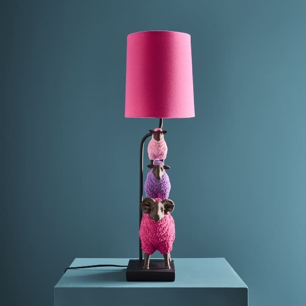 Lampe de table Colorful Sheep avec moutons superposés - Werns-4 Lampe de table Colorful Sheep avec moutons superposés - Werns