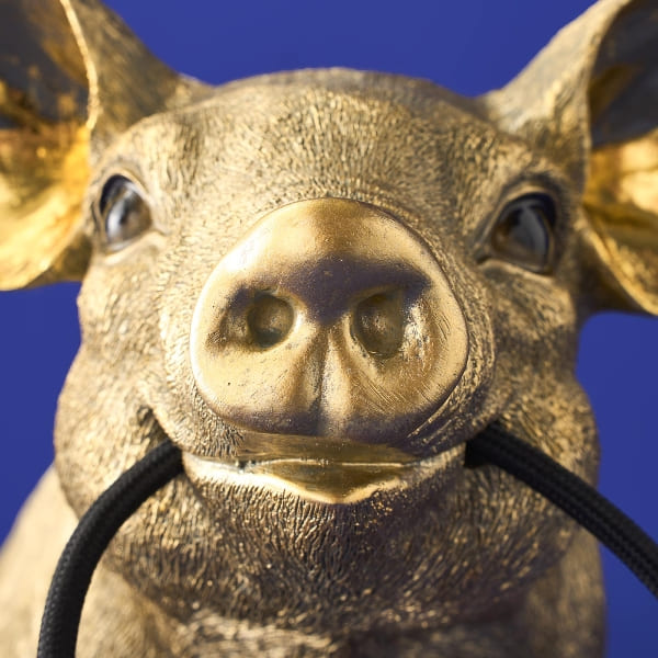 Lampe de table Piggy Or - WERNS-cochon
