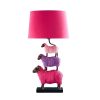 Lampe de table avec moutons -Colorful Sheep-magenta-lilas-rose-werns-1 Lampe de table Colorful Sheep avec moutons superposés - Werns