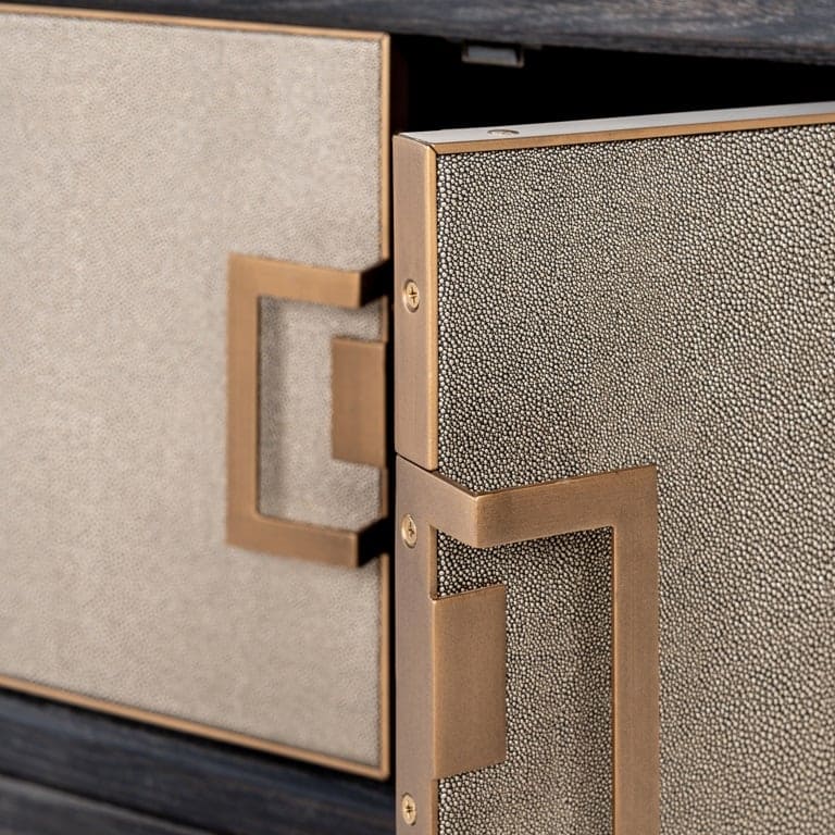 Meuble TV Bloomville 4-portes-cuir-de-galuchat-chic-majdeltier-10 Meuble TV Bloomville 4 portes cuir de galuchat chic majdeltier 10