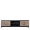Meuble TV Bloomville 4-portes-cuir-de-galuchat-chic-majdeltier-13 Meuble Tv Bloomville 185 cm