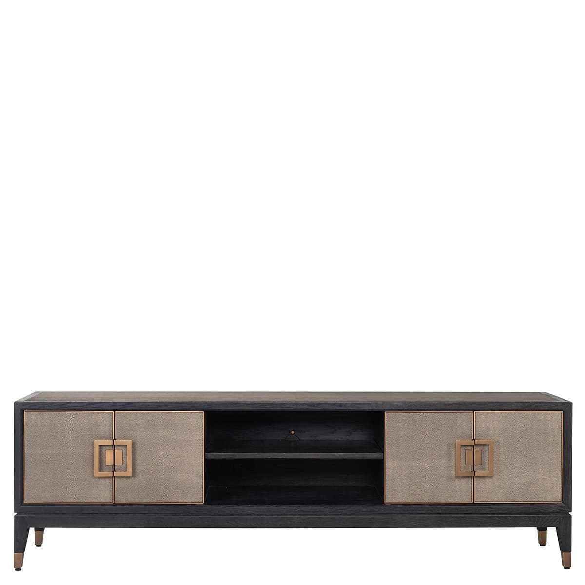 Meuble TV Bloomville 4-portes-cuir-de-galuchat-chic-majdeltier-13 Meuble Tv Bloomville 185 cm