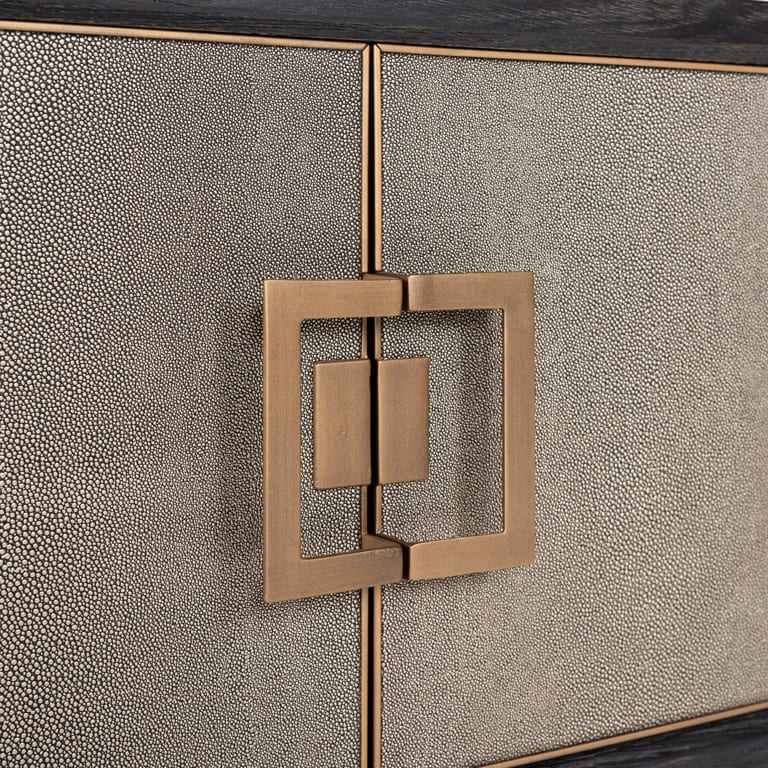Meuble TV Bloomville 4-portes-cuir-de-galuchat-chic-majdeltier-7 Meuble TV Bloomville 4 portes cuir de galuchat chic majdeltier 7