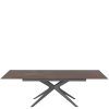 Table -Rectangulaire- Extensible -En -Céramique Hector-bronze-rouille-pied-central-étoile-majdeltier-3 Table Rectangulaire Extensible En Céramique Hector 95cm x 180cm (280)