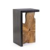 Table d'appoint racine de teck-4-table-haute-racine-noir-majdeltier Table dappoint racine de teck 4 table haute racine noir majdeltier