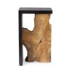 Table d'appoint racine de teck-5-table-haute-racine-noir-majdeltier Table dappoint racine de teck 5 table haute racine noir majdeltier