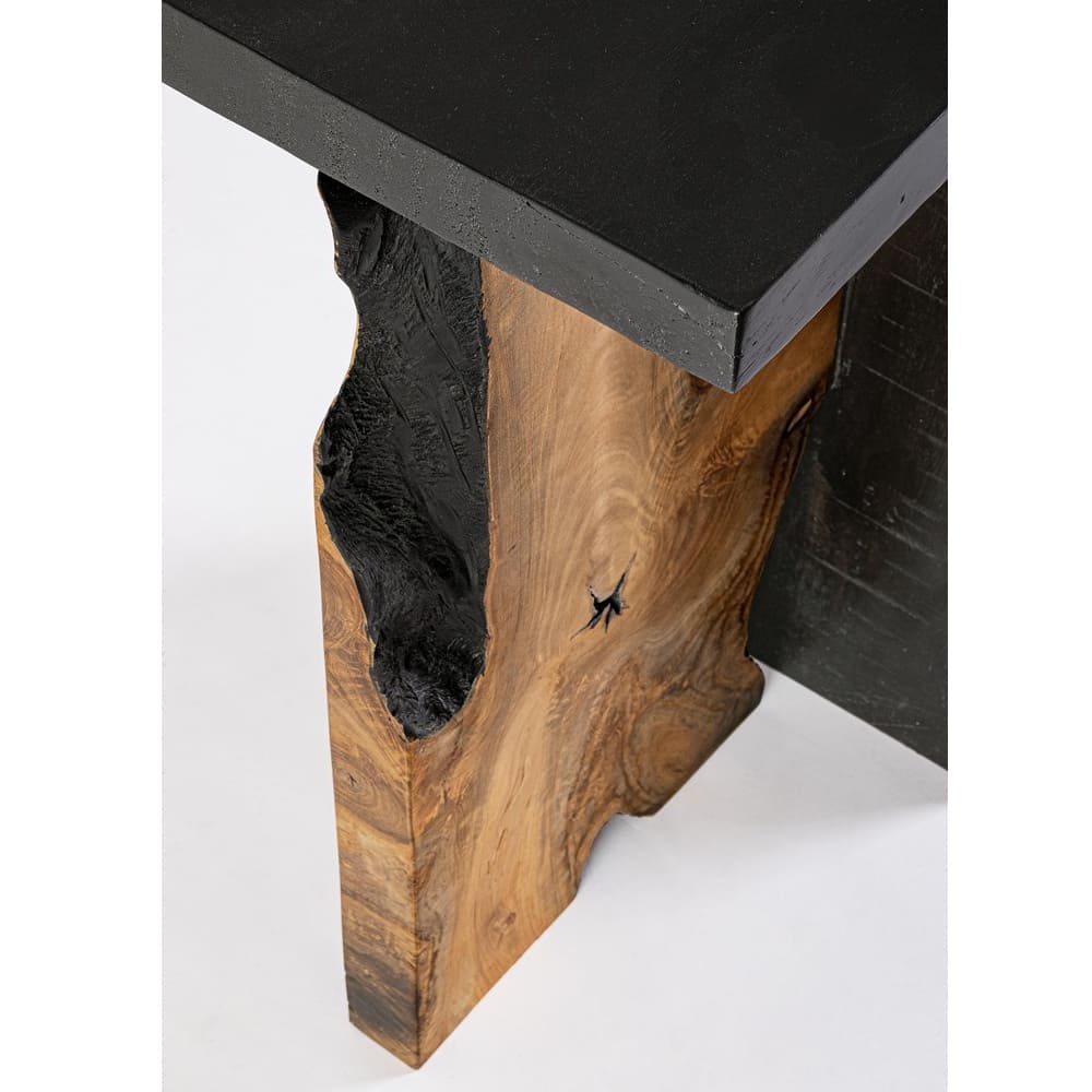 Table d'appoint racine de teck-7-table-haute-racine-noir-majdeltier Table dappoint racine de teck 7 table haute racine noir majdeltier