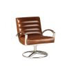 YGO0080 Fauteuil Pivotant Madrid - Design intemporel cuir et chrome