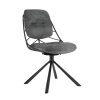 chaise-design-confortable-pivotante-tissu-lexi-pied-métal-anthracite-pauline-majdeltier-6 chaise design confortable pivotante tissu lexi pied metal anthracite pauline majdeltier 6