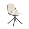 chaise-design-confortable-pivotante-tissu-lexi-pied-métal-blanc-créme-beige-pauline-majdeltier-5 chaise design confortable pivotante tissu lexi pied metal blanc creme beige pauline majdeltier 5