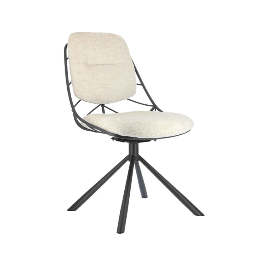 chaise-design-confortable-pivotante-tissu-lexi-pied-métal-blanc-créme-beige-pauline-majdeltier-5 chaise design confortable pivotante tissu lexi pied metal blanc creme beige pauline majdeltier 5