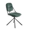 chaise-design-confortable-pivotante-tissu-lexi-pied-métal-vert-pauline-majdeltier-6 chaise design confortable pivotante tissu lexi pied metal vert pauline majdeltier 6