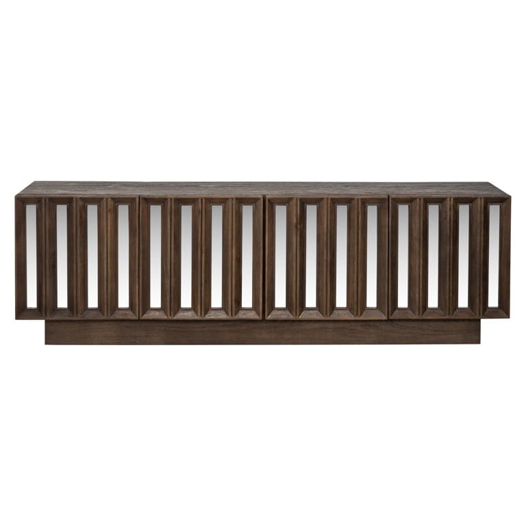 meuble tv Bryant 4 portes-original-bois-massif-manguier-miroir-design-majdeltier-4 meuble tv Bryant 4 portes original bois massif manguier miroir design majdeltier 4