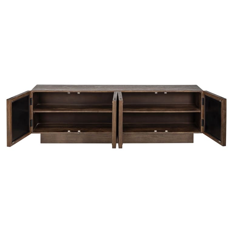 meuble tv Bryant 4 portes-original-bois-massif-manguier-miroir-design-majdeltier-6 meuble tv Bryant 4 portes original bois massif manguier miroir design majdeltier 6
