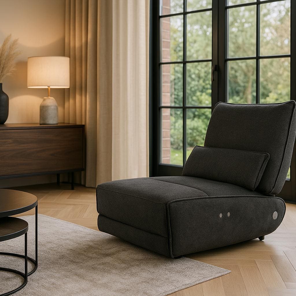 Chauffeuse De Relaxation Electrique Avec Position Zero Gravite Targa gris anthracite majdeltier 4