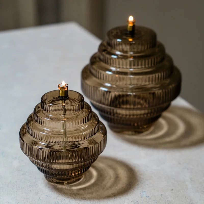 Lampe à Huile Design en Verre Twin Champagne – Peri Living-majdeltier-3 Lampe a Huile Design en Verre Twin Champagne – Peri Living majdeltier 3