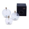 lampe-a-huile-sphere-verre-peri-living-glass-transparent lot de 3 lampes à huile rondes Peri Living en verre transparent et laiton