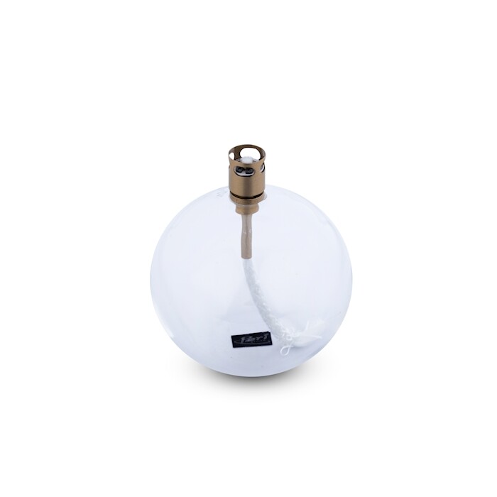 round-clear-brass-s Lampe à huile sphère Peri Living