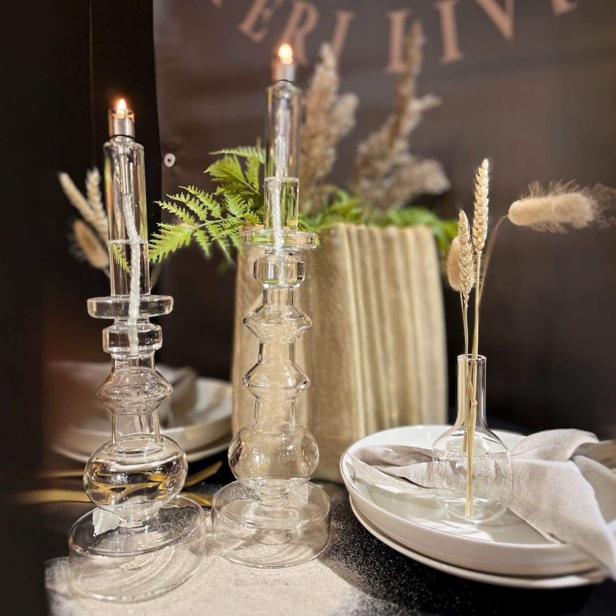 Lampe à Huile Bougeoir en Verre - Peri Living-3 Lampe a Huile Bougeoir en Verre Peri Living 3