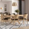Table à manger Ronde Extensible -Chêne massif- Gala Ø120 et Ø140-ovale-majdeltier-chéne naturel- scandinave Table à manger Ronde Extensible -Chêne massif- Gala Ø120 et Ø140