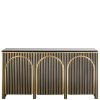 Buffet Les Arcs 160 cm-marbre-arrondi-portes-cachées-original-arche-majdeltier-2 (1) (1) Buffet Les Arcs 160 cm – Design Sculptural en Marbre et Laiton