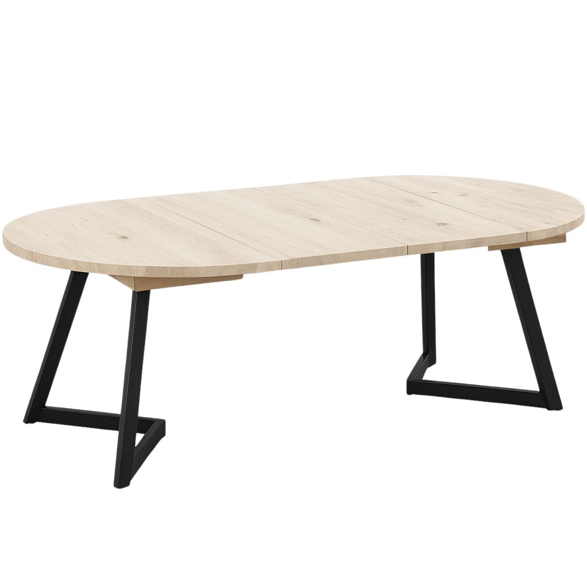 Table Ronde Extensible Chêne clair Massif Embla