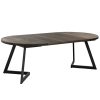 Table Ronde Extensible Chêne Massif fumé Embla