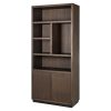 Bibliothèque Oakura 2 Portes-versin droite-chene-marron-design-majdeltier-3 Bibliotheque Oakura 2 Portes versin droite chene marron design majdeltier 3
