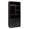 Bibliothèque Oakura 2 Portes-versin gauche-chene-noir-design-majdeltier Bibliotheque Oakura 2 Portes versin gauche chene noir design majdeltier